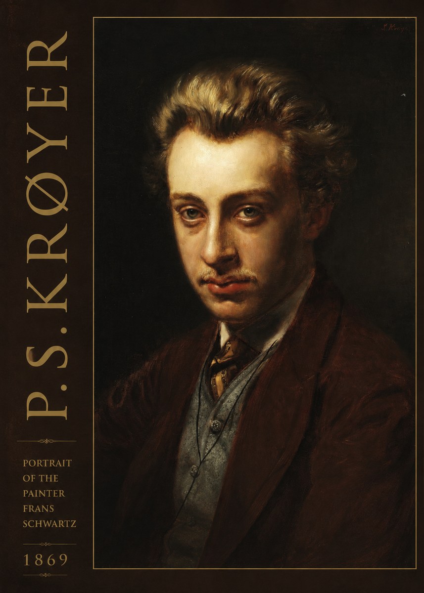 P.S. Krøyer Portrait of the Painter Frans Schwartz No3 - Affiche