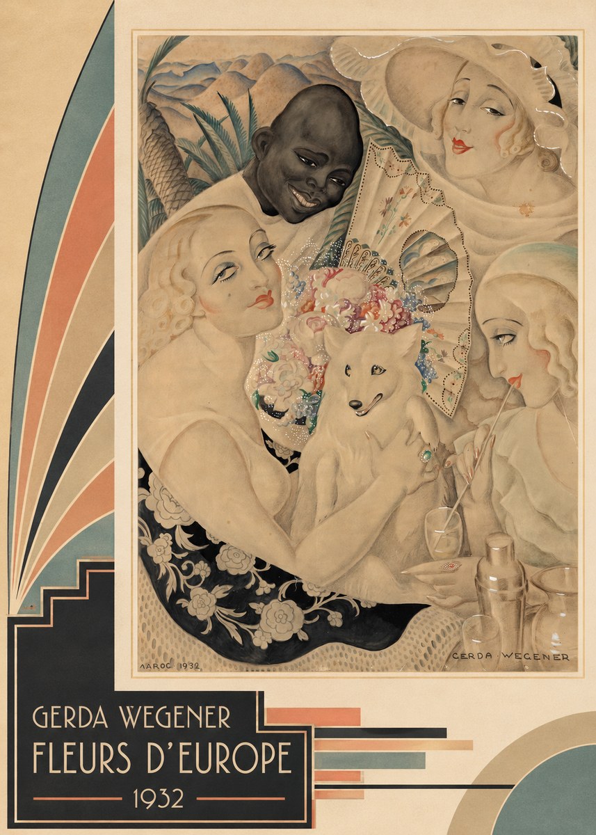 Gerda Wegener Fleurs D'europe No2 - Affiche