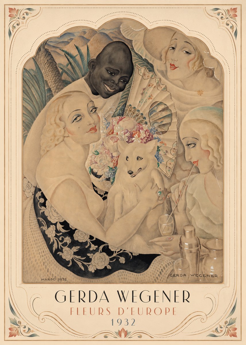 Gerda Wegener Fleurs D'europe No3 - Affiche
