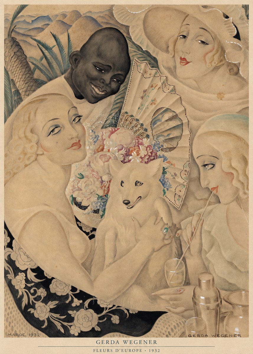 Gerda Wegener Fleurs D'europe No6 - Affiche