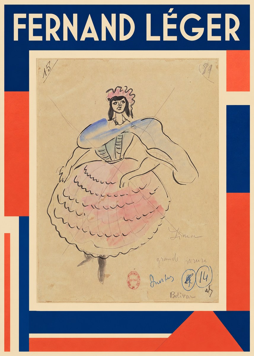 Fernand Léger Lima Grande Jurure Bolivar No1 - Affiche