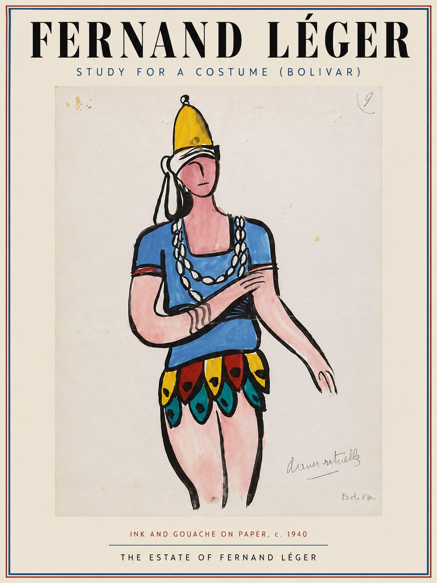 Fernand Léger Danse Rituelle No3 - Affiche
