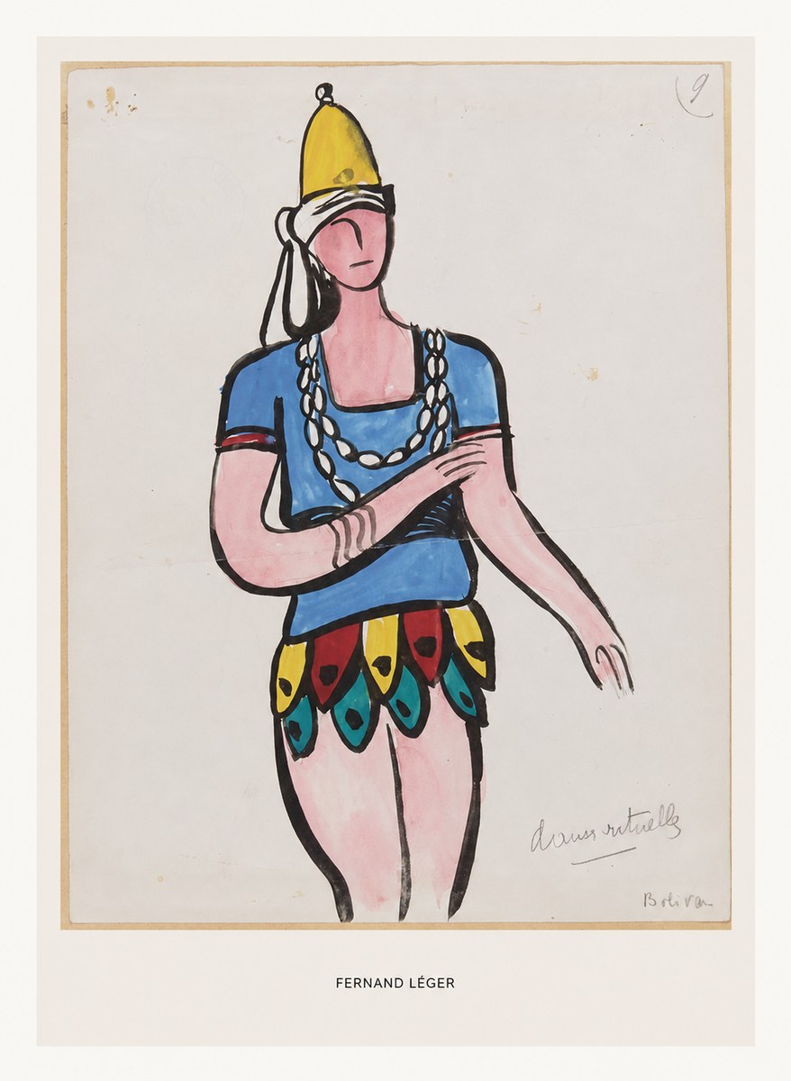 Fernand Léger Danse Rituelle No6 - Affiche