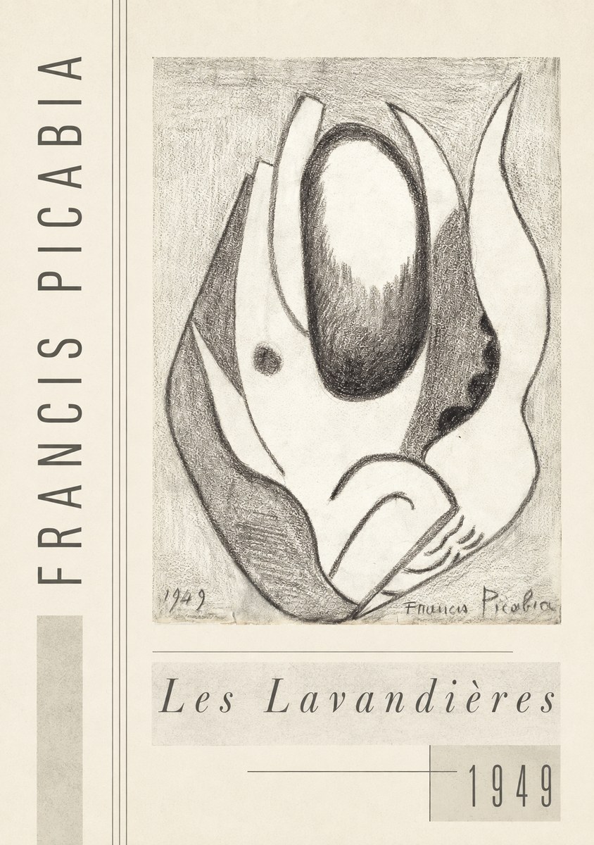 Francis Picabia Les Lavandières No3 - Affiche