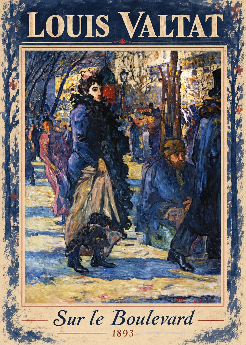 Louis Valtat Sur Le Boulevard No1 - Affiche