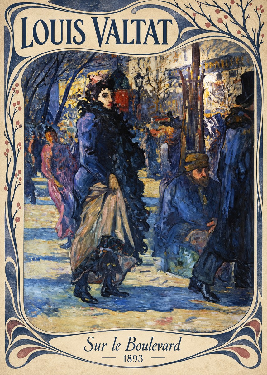 Louis Valtat Sur Le Boulevard No4 - Affiche