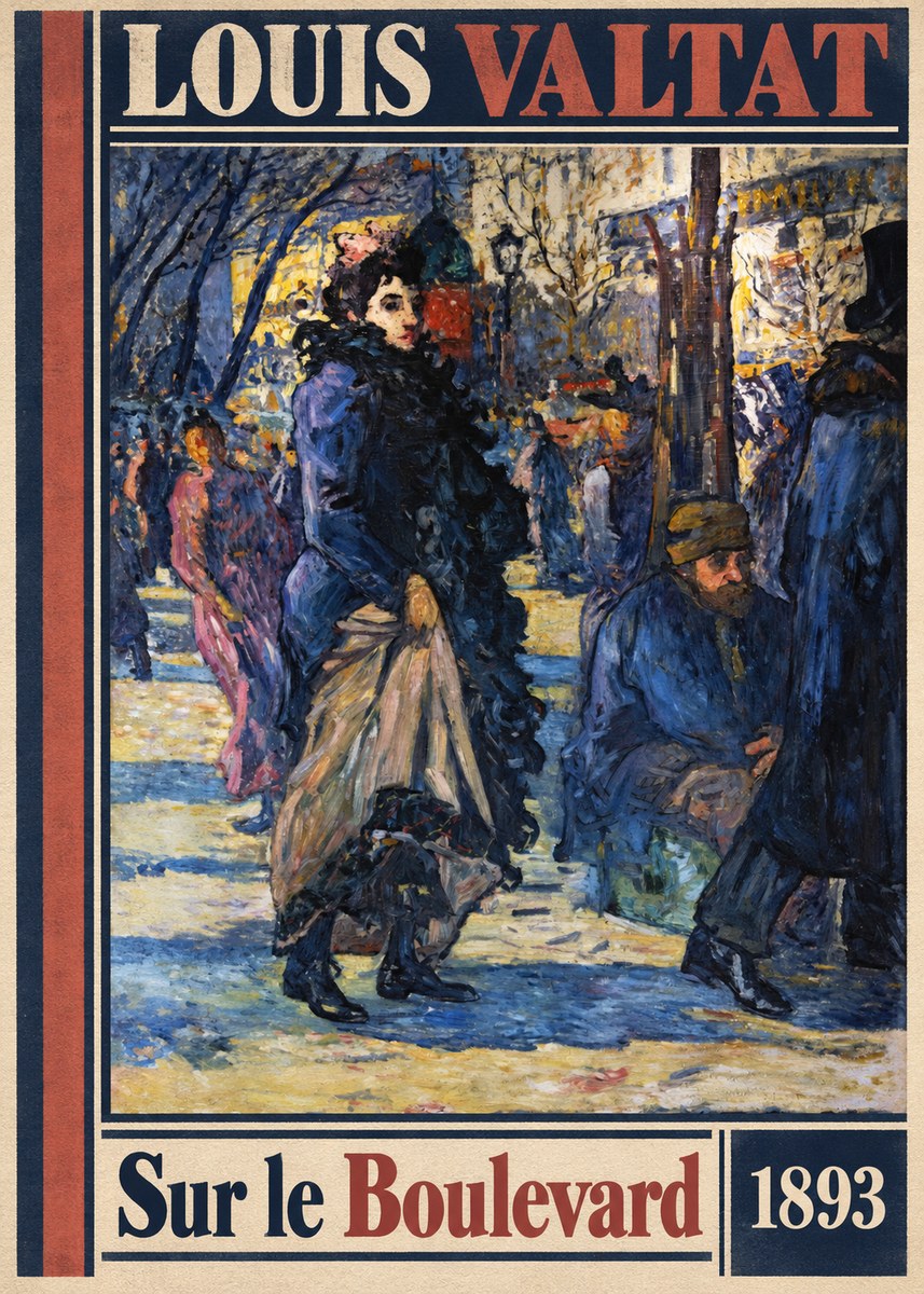 Louis Valtat Sur Le Boulevard No5 - Affiche
