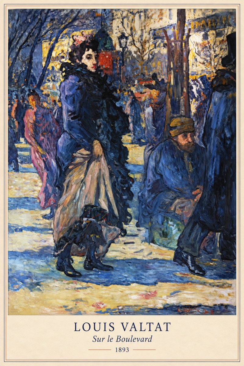 Louis Valtat Sur Le Boulevard No6 - Affiche