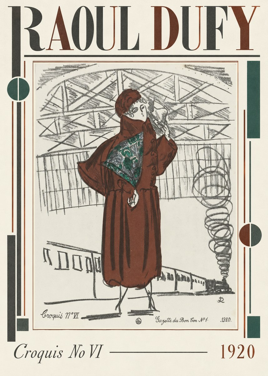 Raoul Dufy Croquis No Vi No2 - Affiche