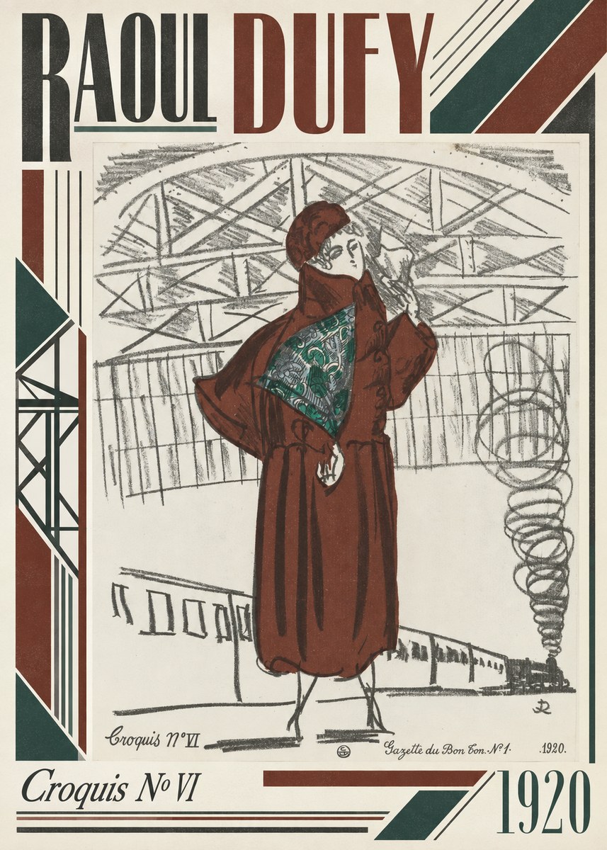 Raoul Dufy Croquis No Vi No3 - Affiche