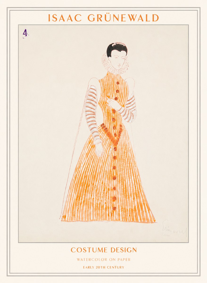 Isaac Grünewald Costume Design VII No1 - Affiche