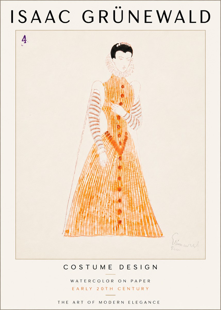 Isaac Grünewald Costume Design VII No6 - Affiche