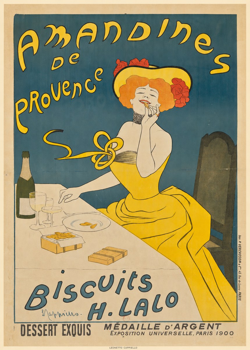 Leonetto Cappiello Amandines De Provence Biscuits H. Lalo II No6 - Affiche