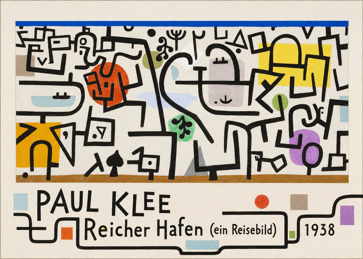 Paul Klee Reicher Hafen (Ein Reisebild) II No5 - Affiche