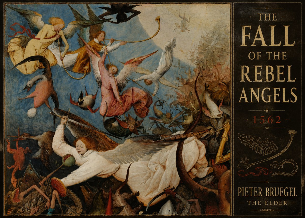 Pieter Bruegel The Fall of the Rebel Angels II No5 - Affiche