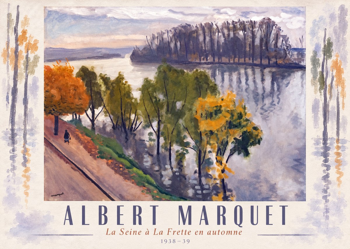 Albert Marquet La Seine À La Frette En Automne No4 - Affiche
