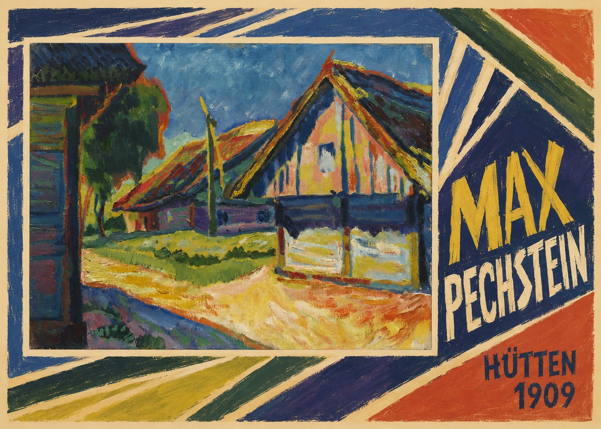 Max Pechstein Hütten 1909 No4 - Affiche
