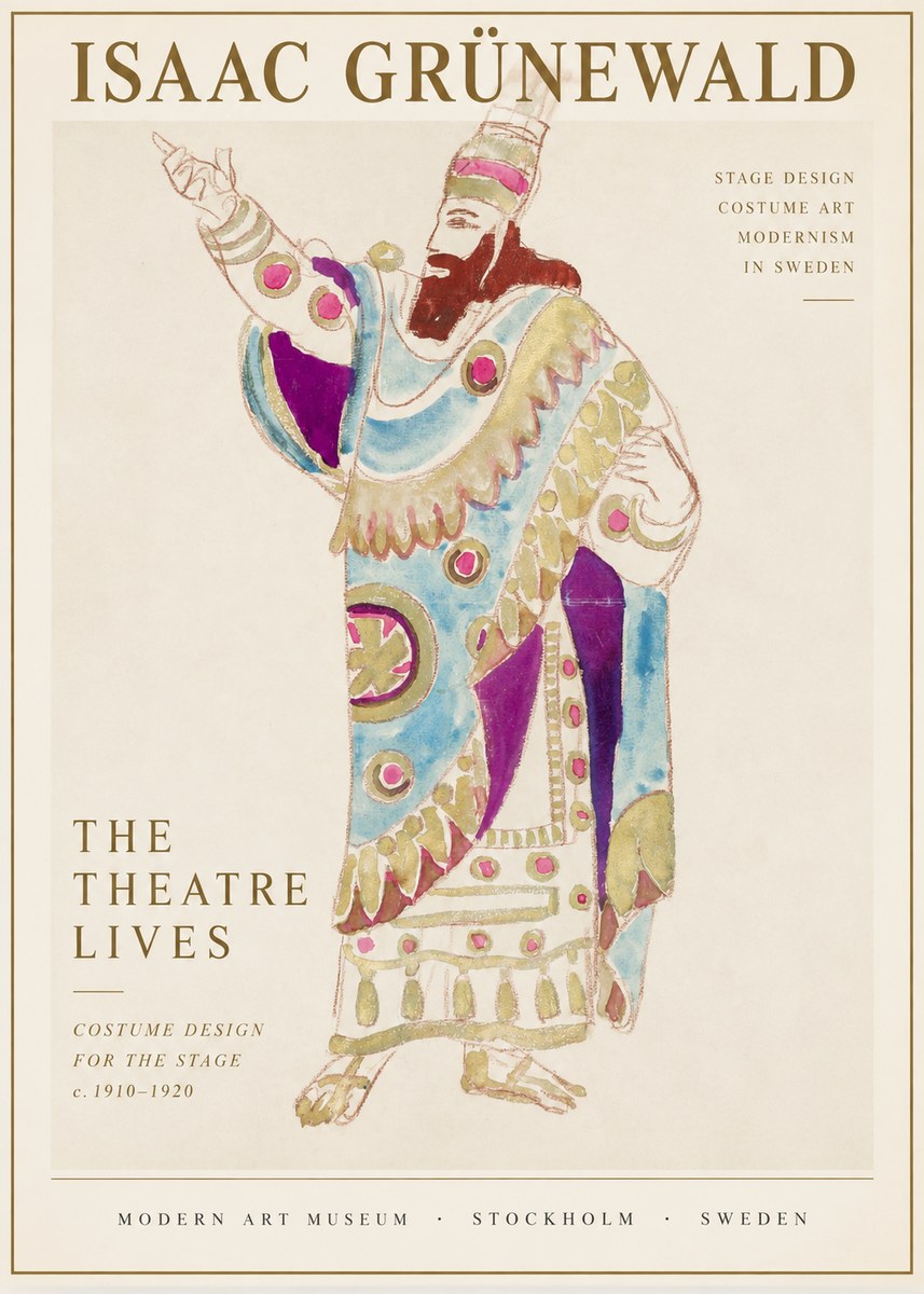 Isaac Grünewald The Theatre Lives No1 - Affiche