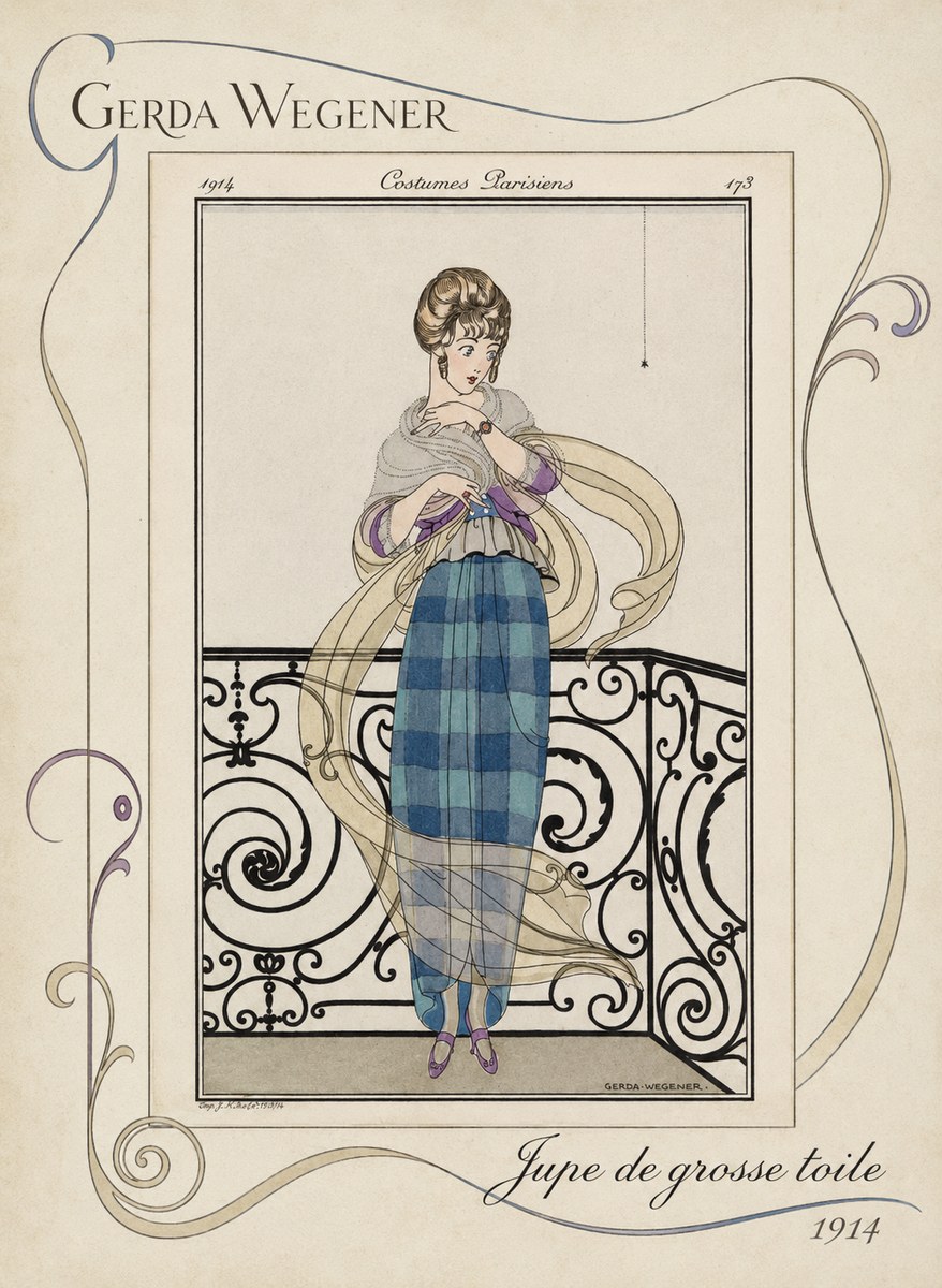 Gerda Wegener Jupe De Grosse Toile No3 - Affiche