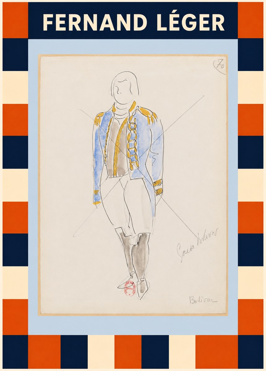 Fernand Léger Bolivar VII No4 - Affiche