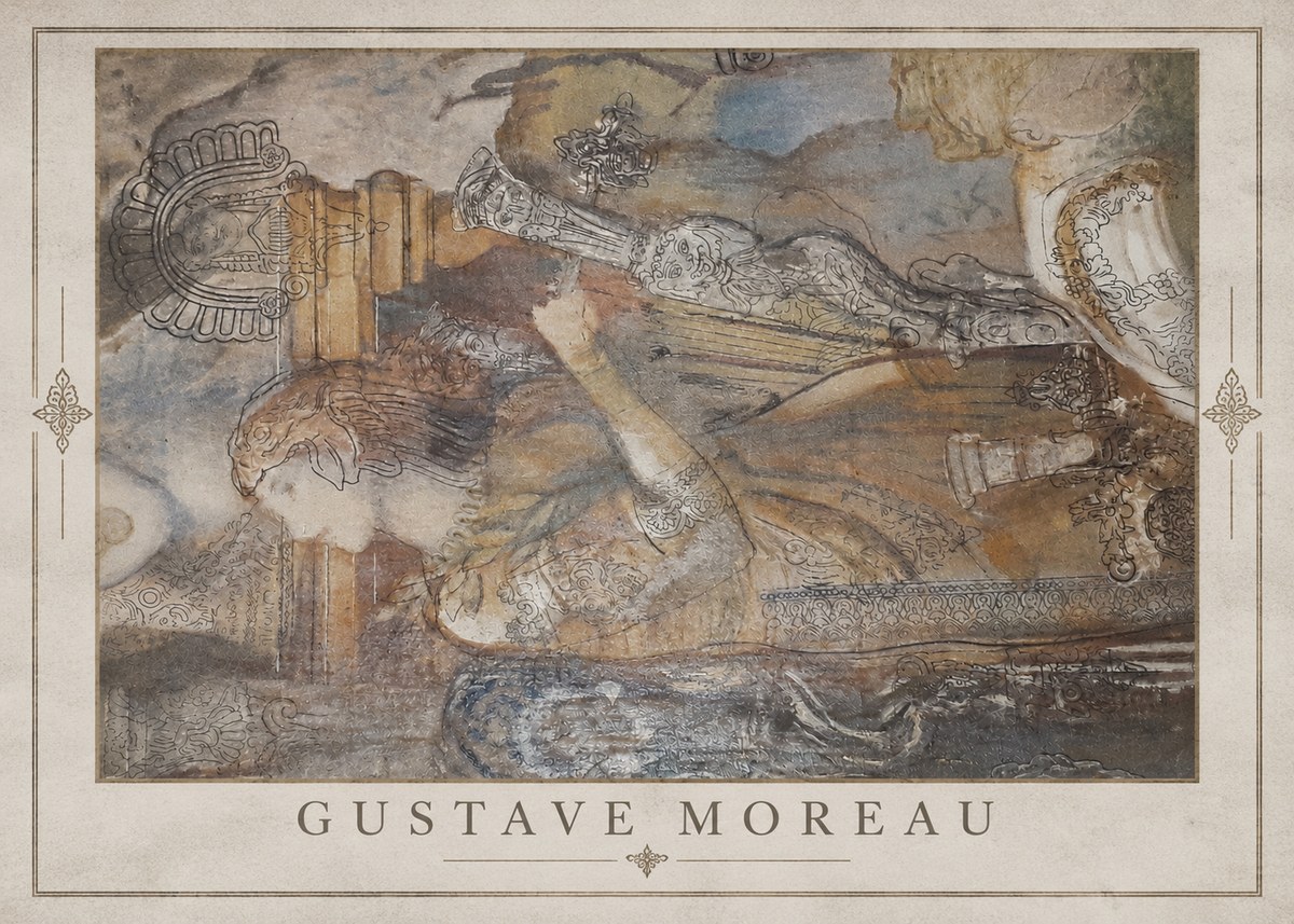 Gustave Moreau Study for the Triumph of Death No2 - Affiche