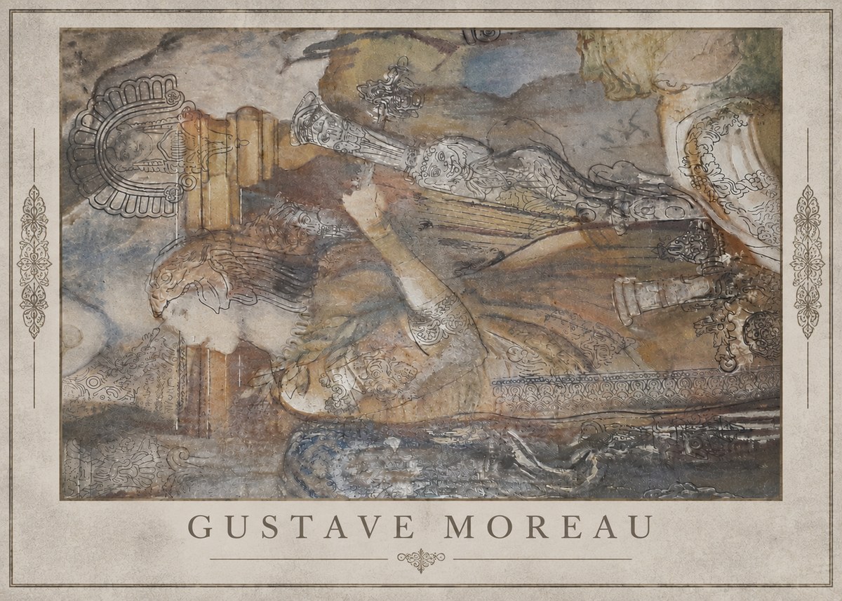 Gustave Moreau Study for the Triumph of Death No3 - Affiche