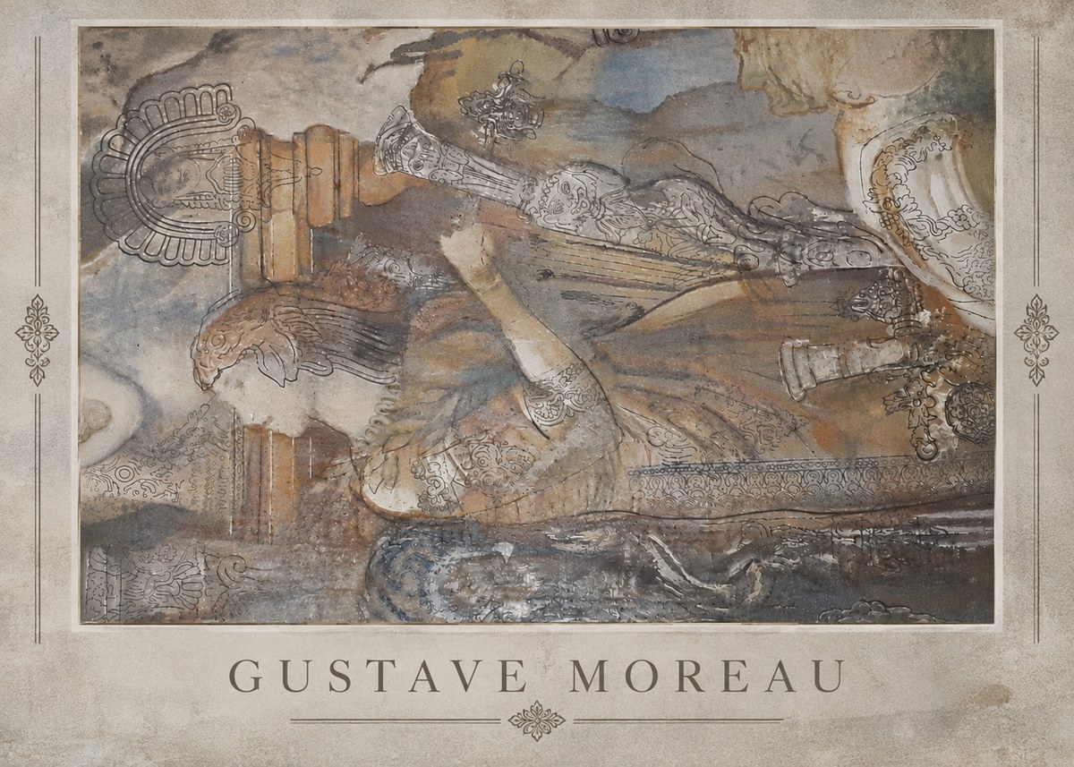 Gustave Moreau Study for the Triumph of Death No5 - Affiche