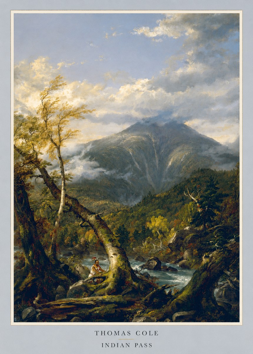 Thomas Cole Indian Pass I No3 - Affiche
