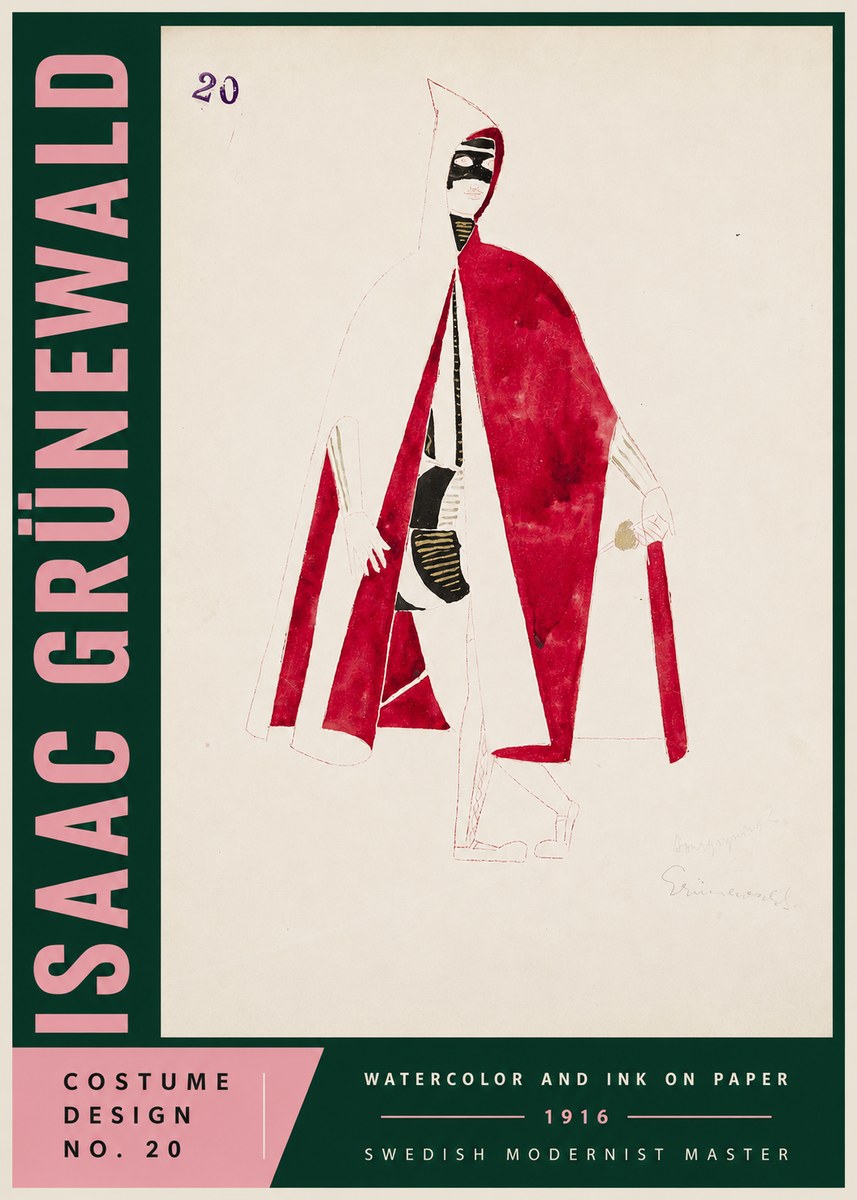 Isaac Grünewald Costume Design No. 20 No4 - Affiche