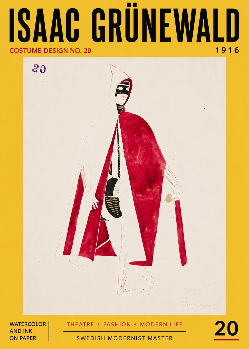 Isaac Grünewald Costume Design No. 20 No5 - Affiche