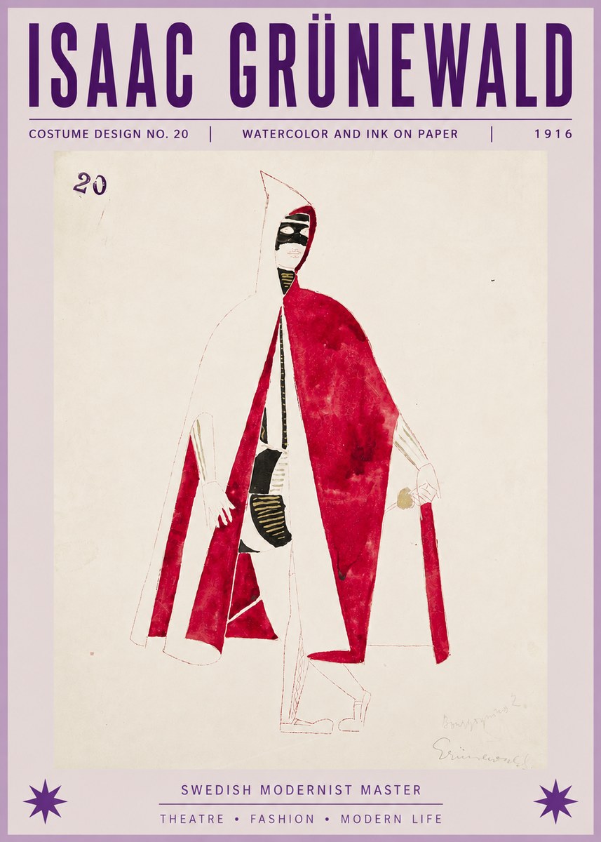 Isaac Grünewald Costume Design No. 20 No6 - Affiche