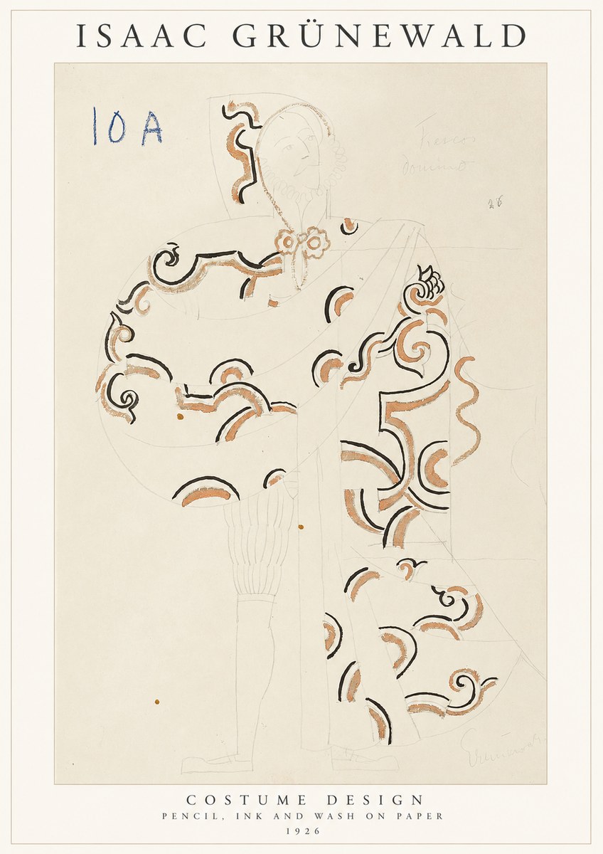 Isaac Grünewald Costume Design VIII No1 - Affiche