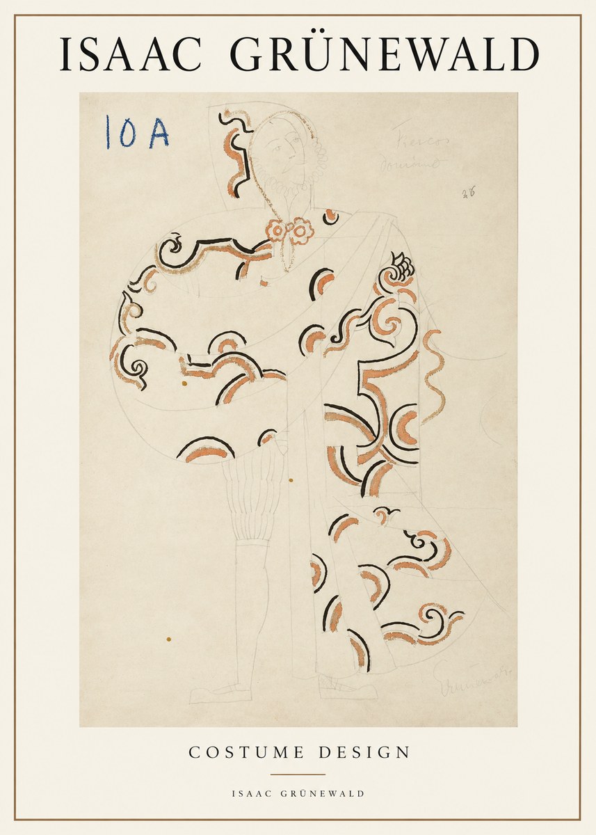 Isaac Grünewald Costume Design VIII No2 - Affiche