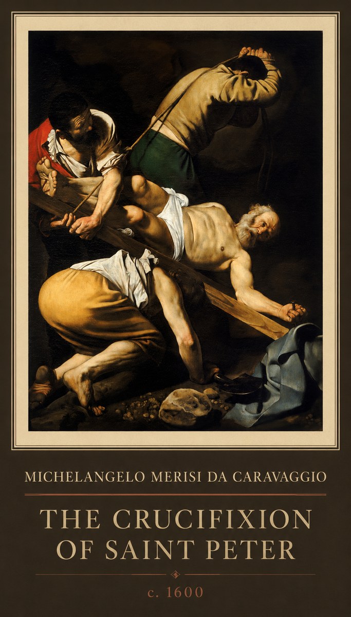Michelangelo Merisi da Caravaggio The Crucifixion of Saint Peter II No1 - Affiche
