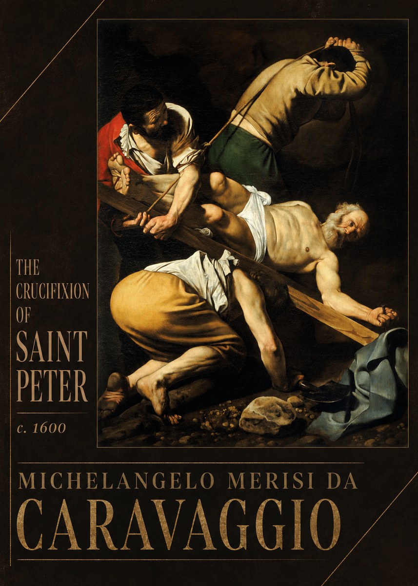 Michelangelo Merisi da Caravaggio The Crucifixion of Saint Peter II No2 - Affiche