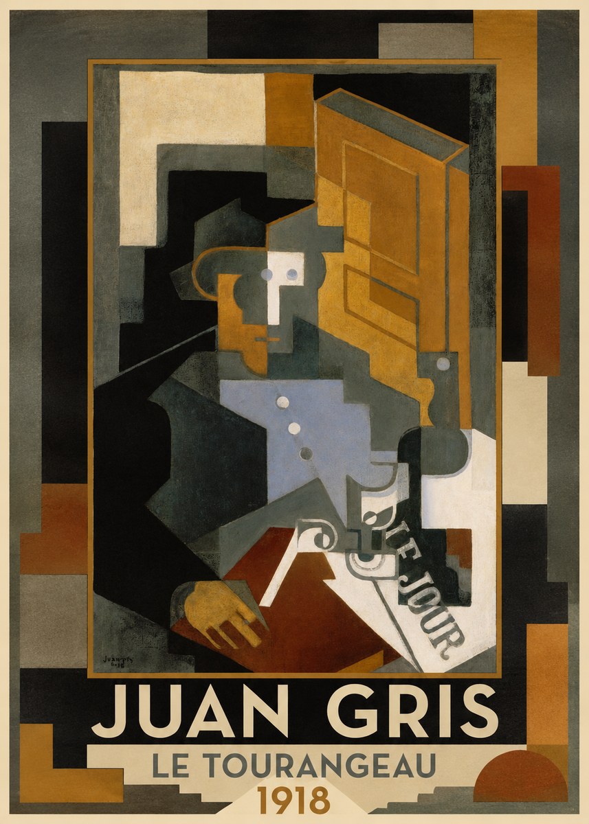 Juan Gris Le Tourangeau No1 - Affiche