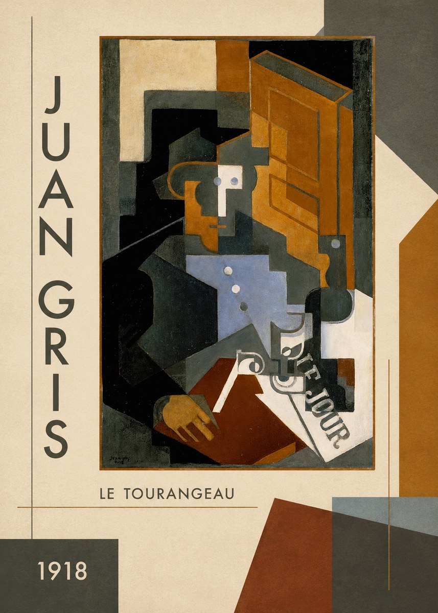 Juan Gris Le Tourangeau No3 - Affiche