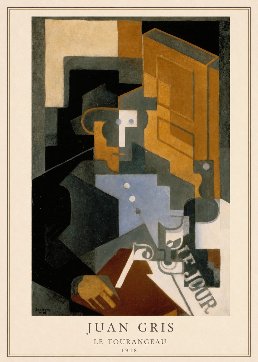 Juan Gris Le Tourangeau No4 - Affiche