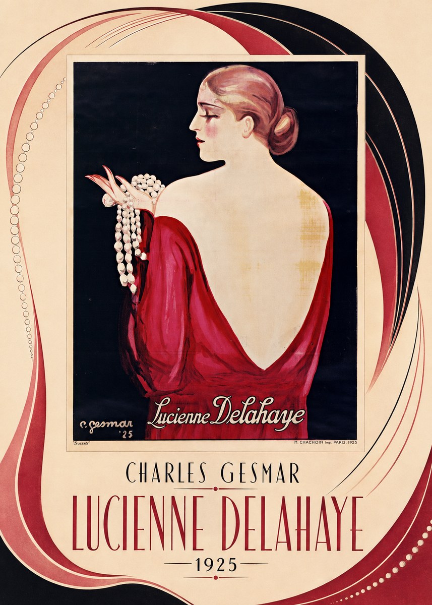 Charles Gesmar Lucienne Delahaye No3 - Affiche