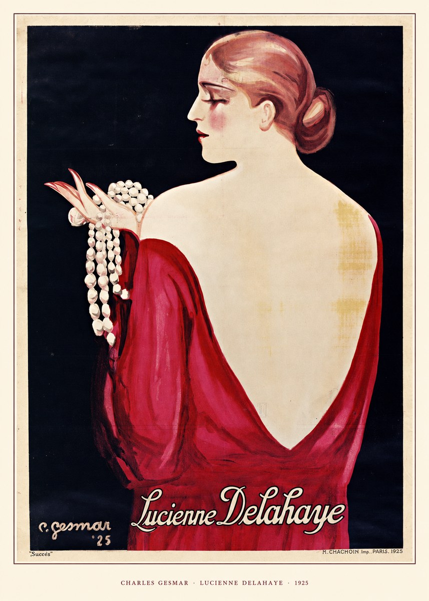 Charles Gesmar Lucienne Delahaye No5 - Affiche