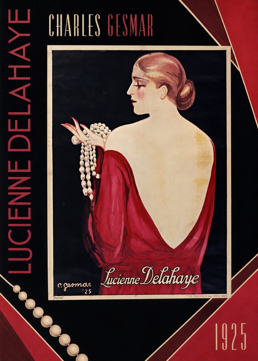 Charles Gesmar Lucienne Delahaye No6 - Affiche