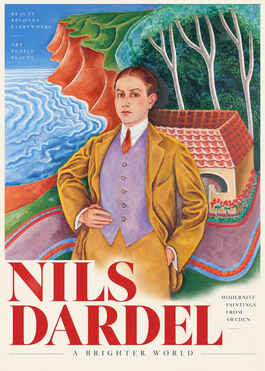 Nils Dardel Portrait in a Southern Landscape No4 - Affiche