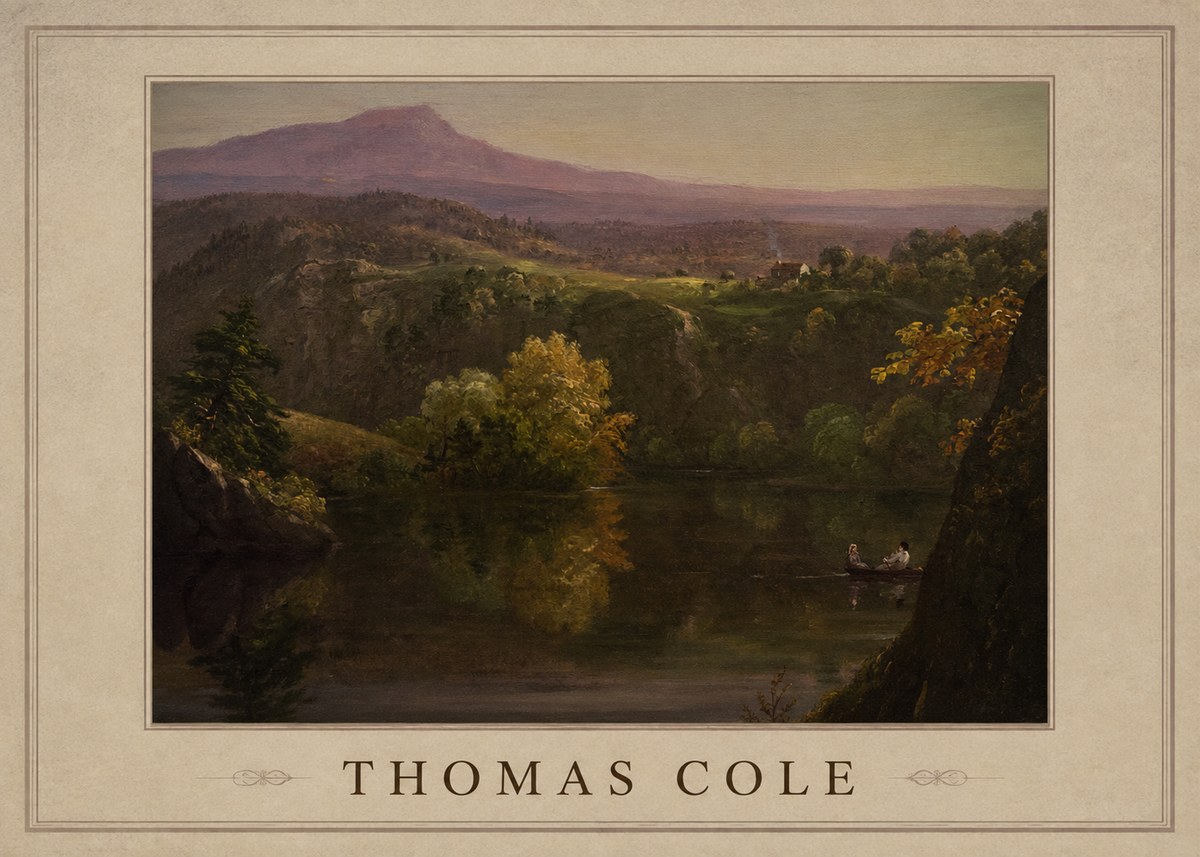 Thomas Cole View of the Catskill Mountains, Early Autumn No1 - Affiche