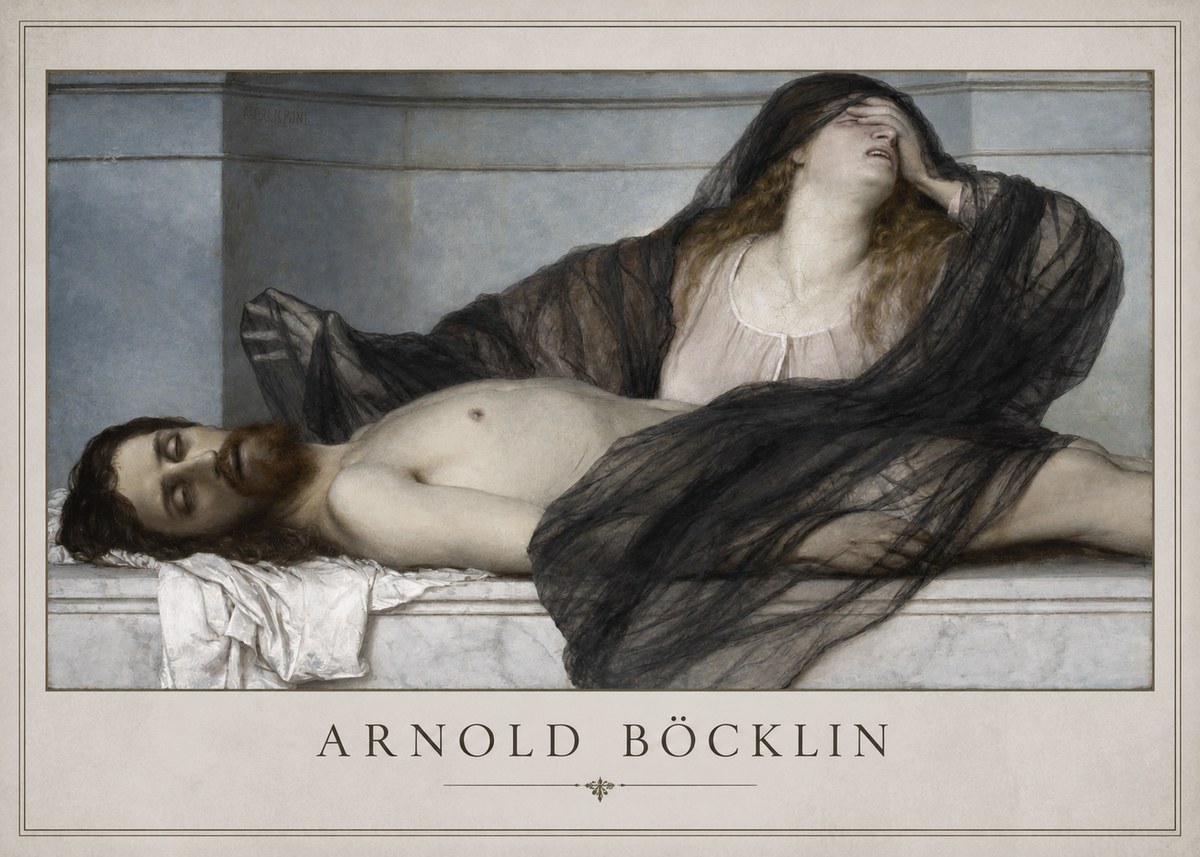 Arnold Böcklin Marie Magdalene No1 - Affiche