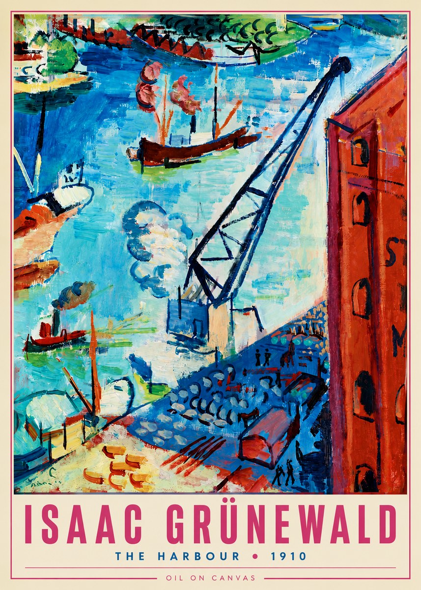 Isaac Grünewald The Harbour No3 - Affiche