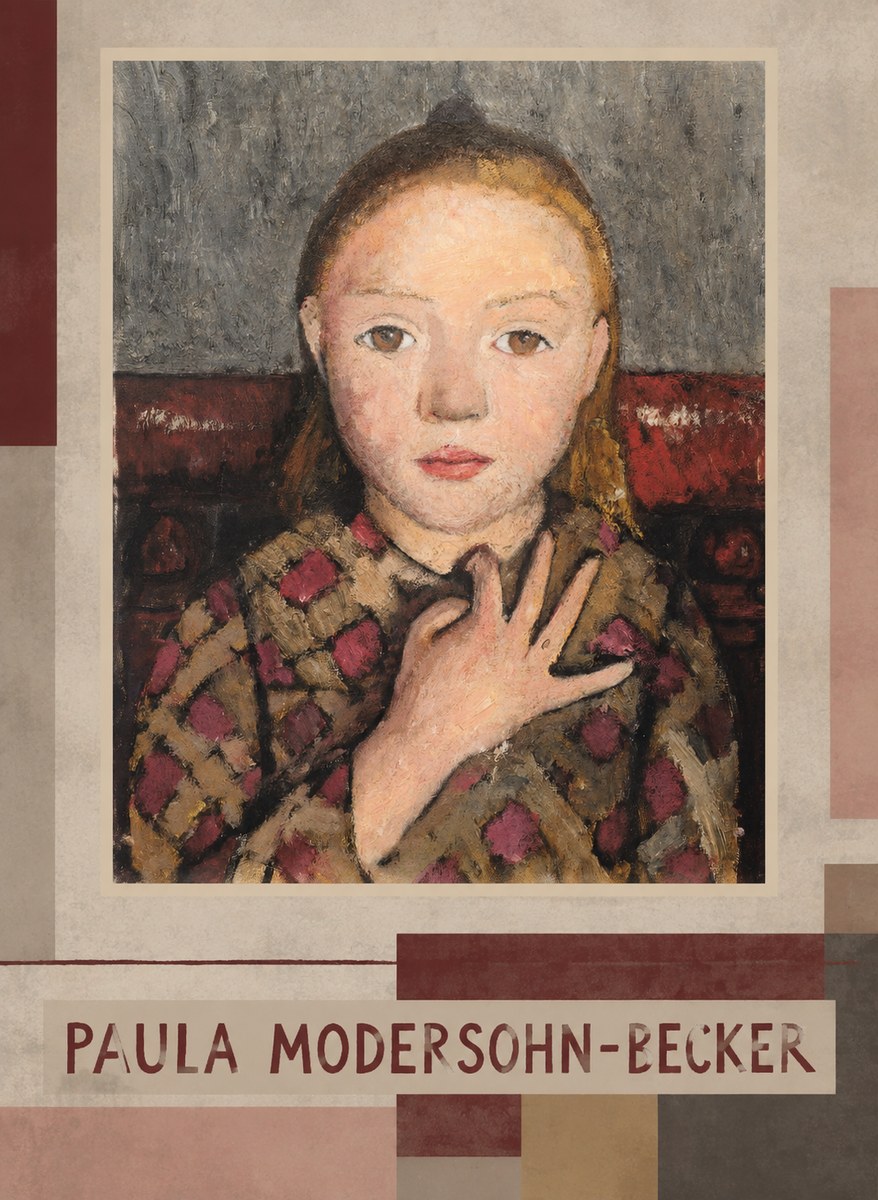 Paula Modersohn-Becker Girl in Checked Blouse No3 - Affiche