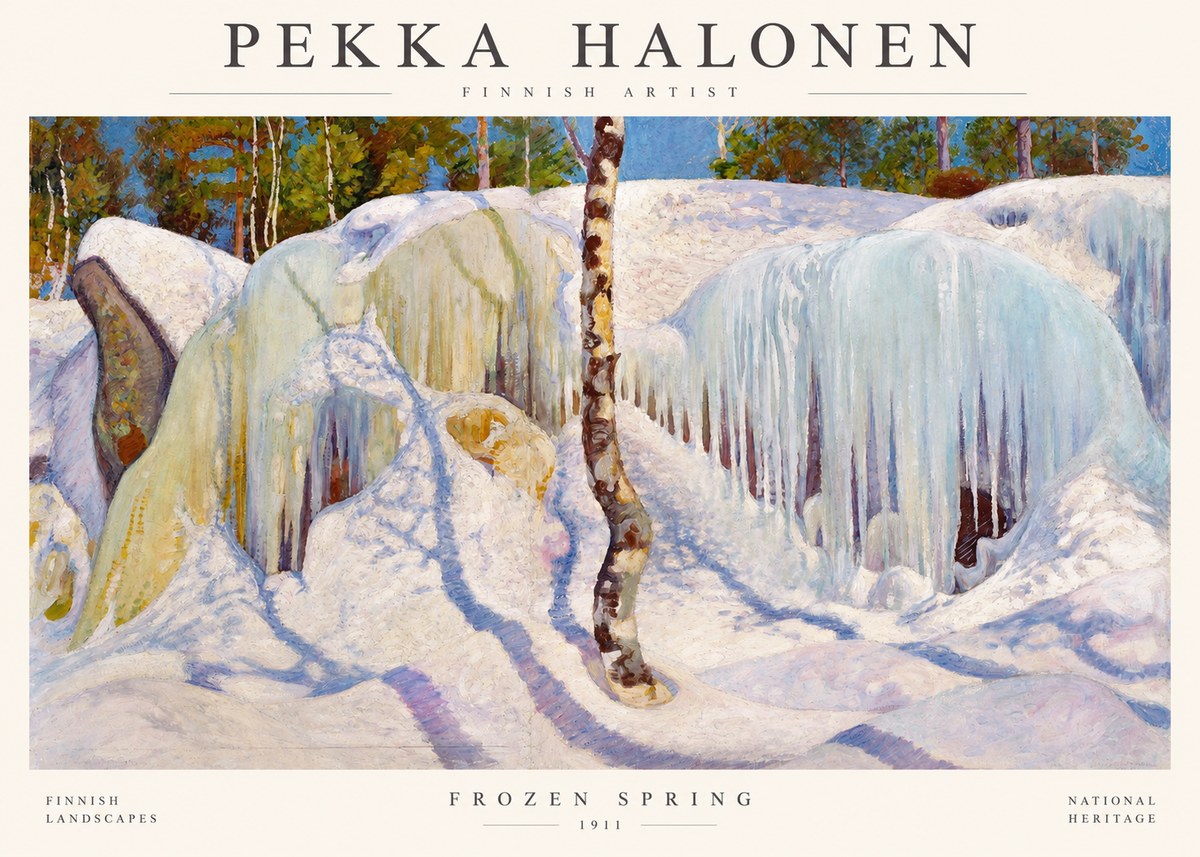 Pekka Halonen Frozen Spring No1 - Affiche