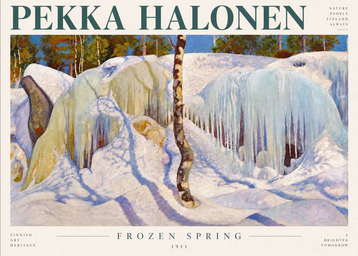 Pekka Halonen Frozen Spring No4 - Affiche