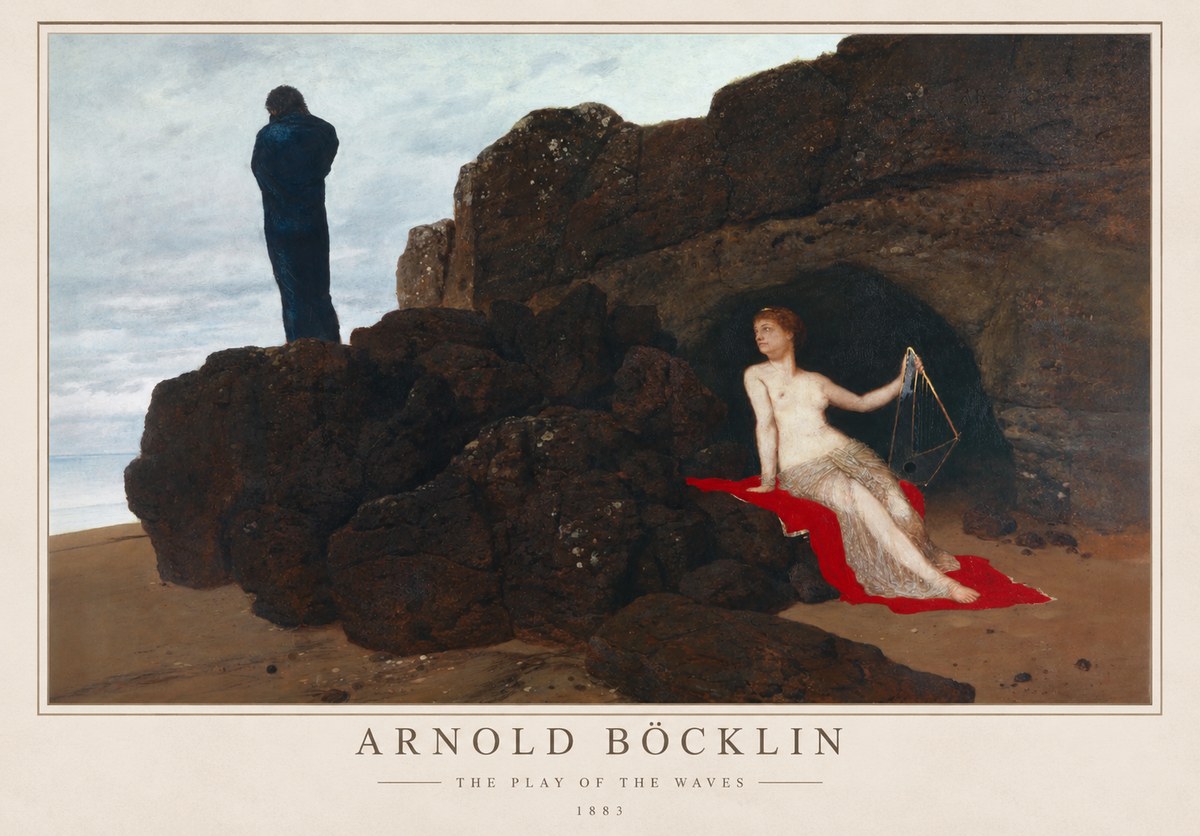 Arnold Böcklin The Play of the Waves No1 - Affiche