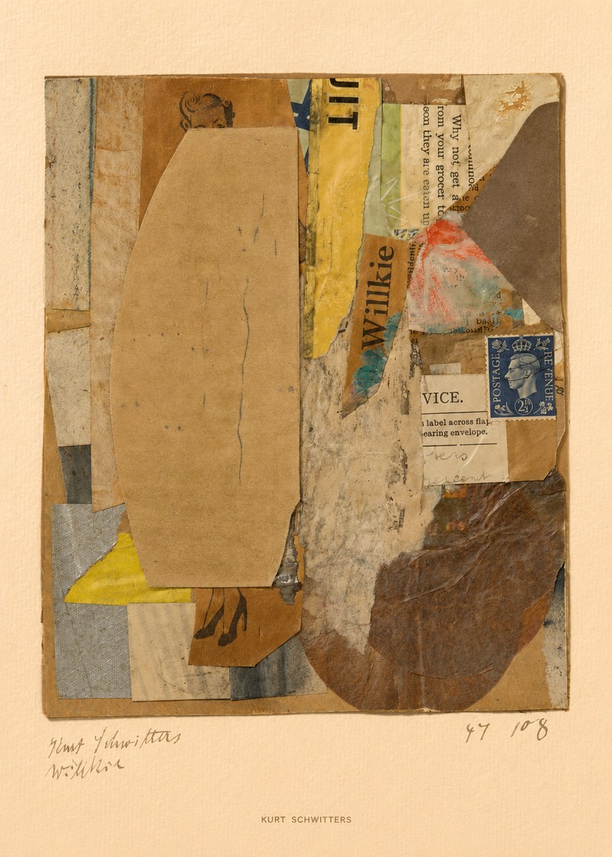 Kurt Schwitters Abstract Merz Collage No6 - Affiche